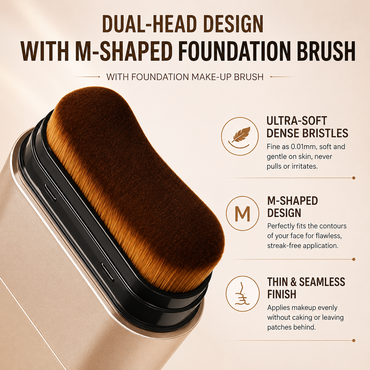 Waterproof Foundation Stick With Brush